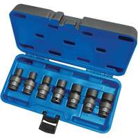 Universal Socket Sets, 7 Pcs, Impact, 3/8" Drive Size Southpoint Industrial Supply