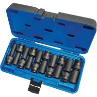 Universal Socket Sets, 10 Pcs, Impact, 3/8" Drive Size, Deep Southpoint Industrial Supply