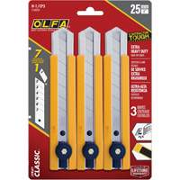 H-1 Classic Extra Heavy-Duty Utility Knife with Rubber Grip Inset, 25 mm Southpoint Industrial Supply