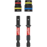 Shockwave Impact Duty Quik-Clear 2-in-1 Nut Driver Set, 5/16"/1/4"/3/8" Drive, 2-1/2" L, Magnetic Southpoint Industrial Supply