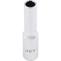 Chrome Socket, 4 mm, 1/4" Drive, 12 Points, Deep Southpoint Industrial Supply