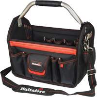 14" Open-Top Tool Carrier, Ballistic Polyester, Black/Red Southpoint Industrial Supply
