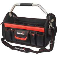 18" Open-Top Tool Carrier, Ballistic Polyester, Black/Red Southpoint Industrial Supply