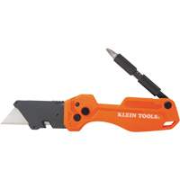 Folding Utility Knife With Driver, 1" Blade, Steel Blade, Plastic Handle UAX406 | Southpoint Industrial Supply