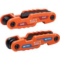Compact Folding Hex Key Set, 17 Pcs., Metric & Imperial Southpoint Industrial Supply