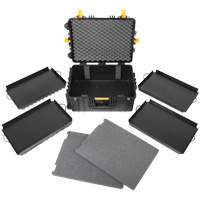 Heavy-Duty Portable Rolling Tool Case, 18-3/5" W x 24-3/5" D x 11-1/2" H, Black Southpoint Industrial Supply