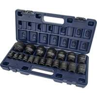 SAE Socket Set, 19 Pcs, Impact, 1/2" Drive Size Southpoint Industrial Supply