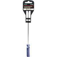 Tournevis &agrave; fente bleu transparent avec bandes, Tige de 1/8", Ronde, Prise en Plastique Southpoint Industrial Supply