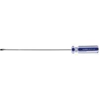 Tournevis &agrave; fente bleu transparent avec bandes, Tige de 1/8", Ronde, Prise en Plastique Southpoint Industrial Supply