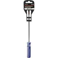 Tournevis &agrave; fente bleu transparent avec bandes, Tige de 3/16", Ronde, Prise en Plastique Southpoint Industrial Supply