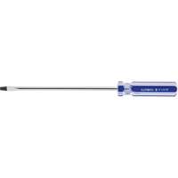Tournevis &agrave; fente bleu transparent avec bandes, Tige de 3/16", Ronde, Prise en Plastique Southpoint Industrial Supply