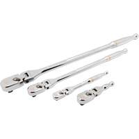 1/4", 3/8" & 1/2" Drive 120XP Full Polish Flex Handle Teardrop Ratchet Set Southpoint Industrial Supply