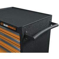 GSX Series Rolling Tool Cabinet, 6 Drawers, 36" W x 18-1/5" D x 37-2/5" H, Black/Orange Southpoint Industrial Supply