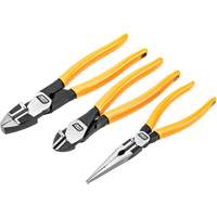 PITBULL Dipped Handle Electrician's Plier Set, 3 Pieces Southpoint Industrial Supply