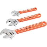Cushion Grip Wrench Set, Adjustable, 3 Pieces Southpoint Industrial Supply