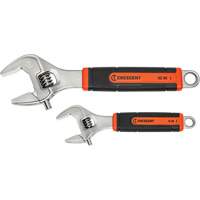 Quick-Fit-Jaw Adjustable Wrench Set, Adjustable, 2 Pieces, Imperial and Metric Southpoint Industrial Supply