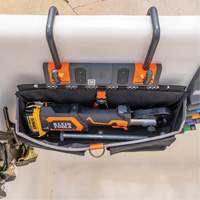 Bucket Work CentreS-Hook Large Pouch Module, Nylon, 3 Pockets, Black/Orange Southpoint Industrial Supply