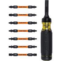 15-in-1 Ratcheting Impact-Rated Multi-Bit Torsion Zone Screwdriver, 9-1/2" L, Cushion Grip Handle Southpoint Industrial Supply