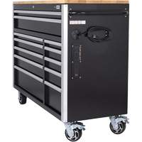 HDRC5212 HD Series Roller Cabinet, 12 Drawers, 51-1/4" W x 21" D x 40-3/10" H, Black Southpoint Industrial Supply