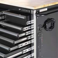 HDRC7220 HD Series Roller Cabinet, 20 Drawers, 72" W x 24" D x 42-3/10" H, Black Southpoint Industrial Supply