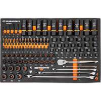 Mechanics Tool Set in Modular Foam Trays with Storage Unit, 247 Pieces Southpoint Industrial Supply
