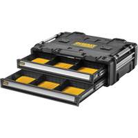 TOUGHSYSTEM&reg; 2.0 DXL 2 Drawers Unit, 30" x 21-13/20" x 10", Black/Yellow Southpoint Industrial Supply