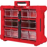 PACKOUT Tilt Bin Organizer, 15-1/5" x 19-7/10" x 6-7/10", Black/Red Southpoint Industrial Supply