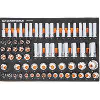 MEGAMOD Metric Mechanics Tool Set in Modular Foam Trays with Rolling Cabinet, 358 Pieces Southpoint Industrial Supply