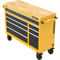 Heavy-Duty Mobile Workstation, 8 Drawers, 52" W x Yellow Southpoint Industrial Supply