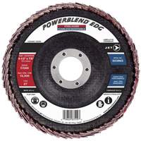 POWERBLEND EDG Flap Disc, 4-1/2" x 7/8", Type 27, CG60 Grit, Ceramic Southpoint Industrial Supply