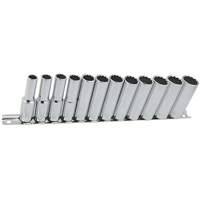 SS3812DM-12 12-Point Metric Socket Set, 12 Pcs, 3/8" Drive Size, Deep Southpoint Industrial Supply