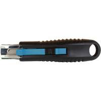 Standard-Duty Retractable Safety Knife, Stainless Steel, Rubber Handle Southpoint Industrial Supply
