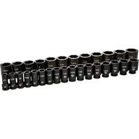 6 Point SAE Socket Set, 29 Pcs, Impact, 3/4" Drive Size, Deep Southpoint Industrial Supply