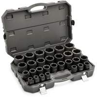 6 Point SAE Socket Set, 29 Pcs, Impact, 3/4" Drive Size, Deep Southpoint Industrial Supply