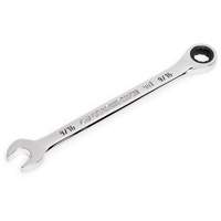 90-Tooth 12 Point Ratcheting Combination Wrench, 12 Point, 9/16", Chrome Finish Southpoint Industrial Supply