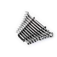 90-Tooth 12 Point SAE Wrench Set, Flex Head/Ratcheting Combination, 10 Pieces, Imperial Southpoint Industrial Supply