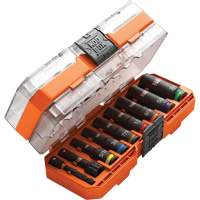 KNECT Drive Socket Set, 9 Pcs, Impact, 3/8" Drive Size, Deep Southpoint Industrial Supply