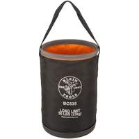 Straight Utility Bucket, 17" L x 12" W x 4" H, Nylon, Black/Grey/Orange Southpoint Industrial Supply
