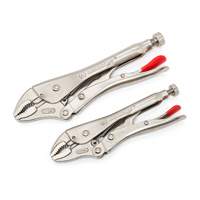 Curved Jaw Locking Pliers with Wire Cutter Set, 2 Pieces Southpoint Industrial Supply