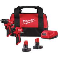 M12 Subcompact Brushless 2-Tool Combo Kit, Lithium-Ion, 12 V Southpoint Industrial Supply