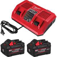 M18 REDLITHIUM FORGE Starter Kit with Dual Bay Rapid Charger, 18 V, Lithium-Ion Southpoint Industrial Supply