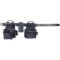 Phantom Collection 4-Piece Heavy-Duty Combo Apron, Leather, Black Southpoint Industrial Supply