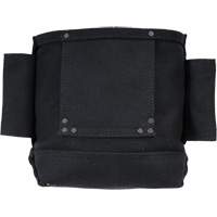 Phantom Collection Nut & Bolt Bag with 2 Sleeves, Canvas, 3 Pockets, Black Southpoint Industrial Supply