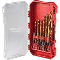 SHOCKWAVE Impact-Duty Drill Bit  Set, 15 Pieces, Titanium Southpoint Industrial Supply