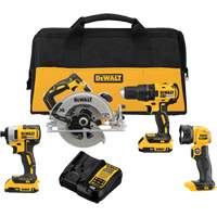 Ensemble quatre outils sans fil et sans balai MAX* (2.0Ah), 20 V Southpoint Industrial Supply