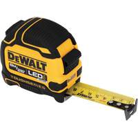 TOUGHSERIES Lighted Tape Measure, 26'/8 m, Imperial & Metric Graduations Southpoint Industrial Supply