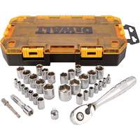 1/4" & 3/8" Drive Socket Set, 34 Pcs Southpoint Industrial Supply