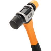 Soft Face Hammer, 16 oz. Head Weight, Plain Face, Solid Steel Handle, 12-1/4" L Southpoint Industrial Supply