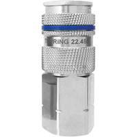Raccord industriel rapide QUIKSILVER, Laiton nickel&eacute;, 1/2", NPT femelle, 500 psi Southpoint Industrial Supply