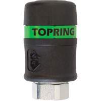 Raccord rapide TOPQUIK Ultraflo 7,8 mm, Composite en polyester, 3/8", NPT femelle, 174 PSI Southpoint Industrial Supply